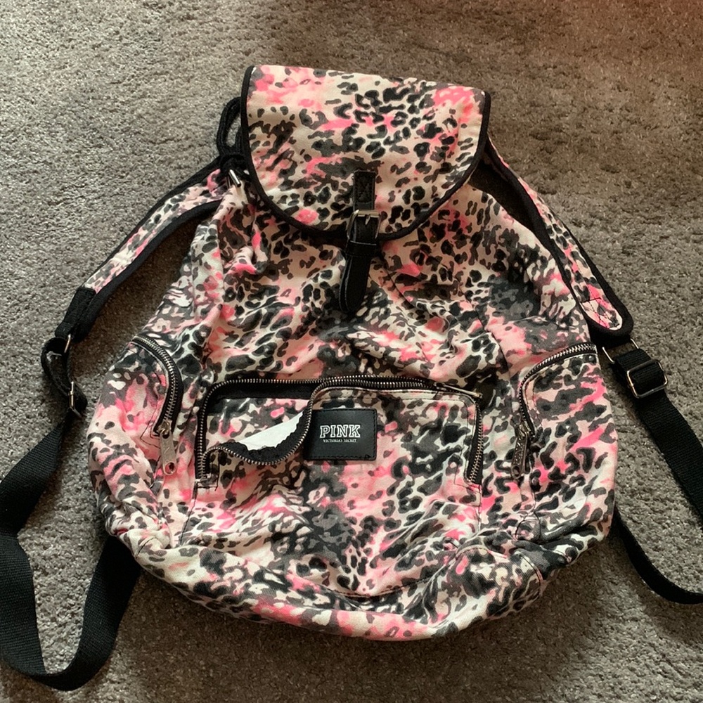 Victoria’s Secret PINK cheetah backpack